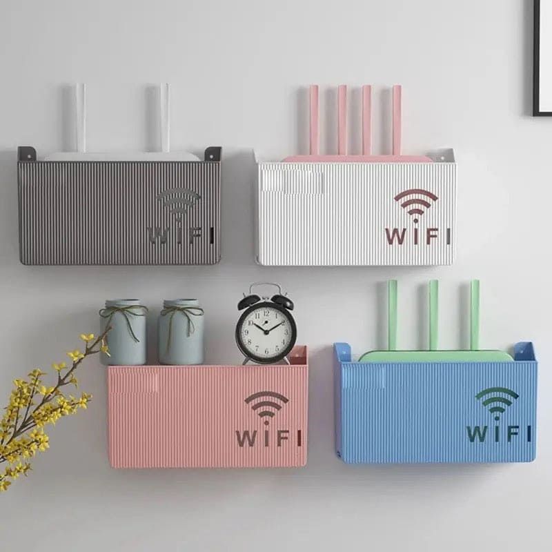 Wireless Wifi Router Shelf, Wall-mounted Cable Power Bracket Organizer, Router Wall Hanging Rack, Game Console Box